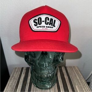 NWOT - So-Cal Speed Shop Red Trucker Hat - Never worn